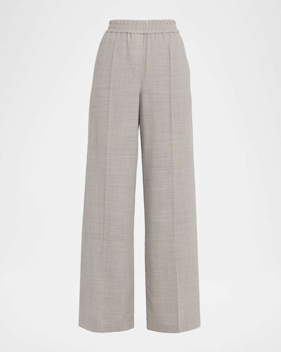 Fluid Wool Crepe Pants